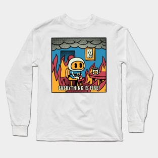 Bomber Everything Is Fire Long Sleeve T-Shirt